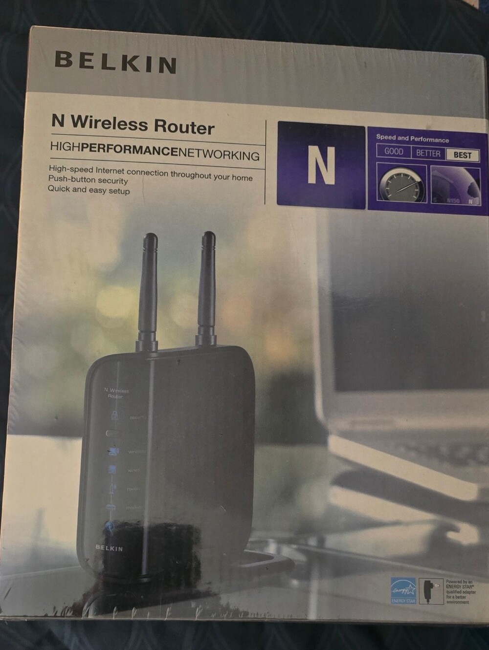 Belkin Black N Wireless Router with Dual Antennas